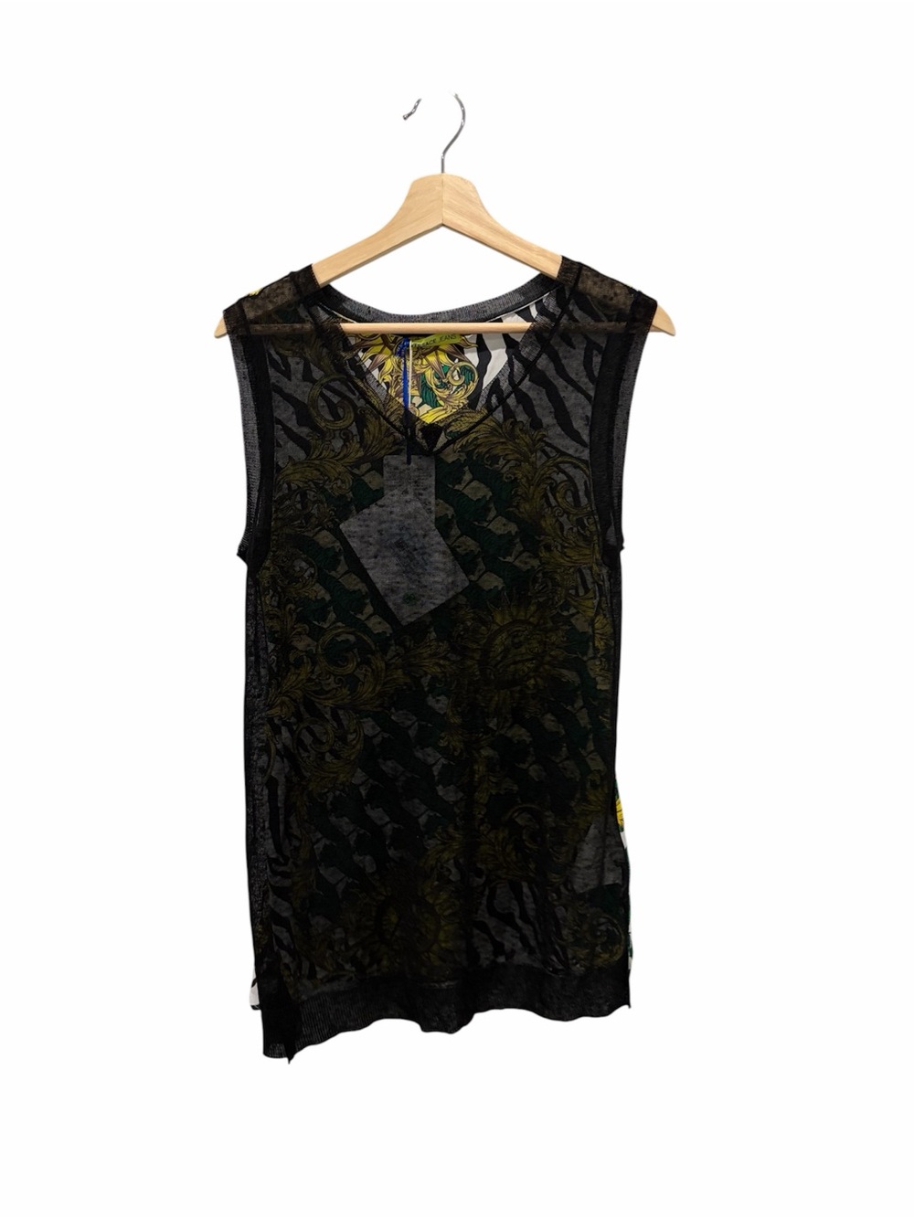 Versace Jeans Floral-Print Sheer Top